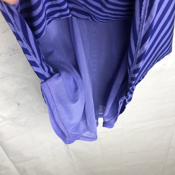 Calia by Carrie Underwood Purple Striped Move Racerback Tank Top Size Small - Picture 6 of 10
